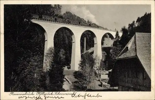 Ak Breitnau im Schwarzwald, Höllental, Höllsteig, Ravenna Viadukt, Eisenbahn