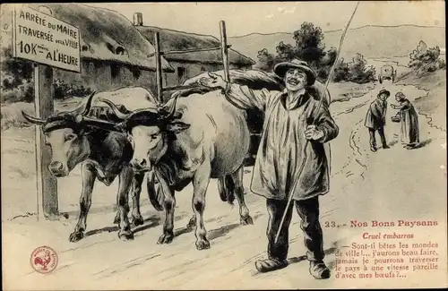 Ak unsere guten Bauern, grausame Peinlichkeit