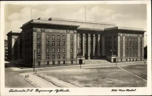 Ak Katowice Kattowitz Oberschlesien, Regierungs-Gebäude