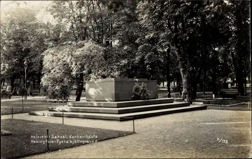 Ak Helsinki Helsingfors Finnland, Ehrenmal, Park