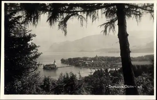 Ak Ort Orth Gmunden am Traunsee Oberösterreich, Schloss Ort