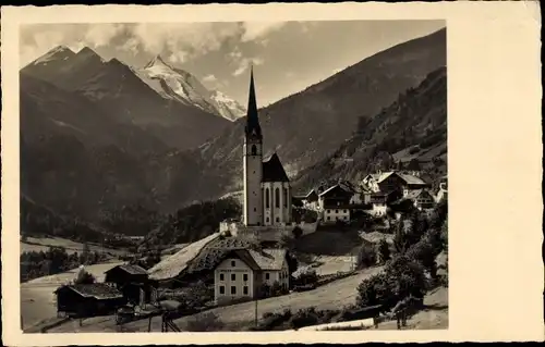 Ak Heiligenblut am Großglockner in Kärnten, Teilansicht, Kirche