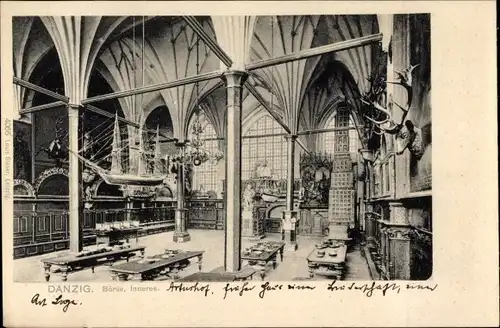 Ak Gdańsk Danzig, Börse, Inneres