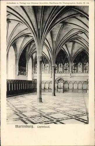 Ak Marienburg Malbork Westpreußen, Capitelsaal
