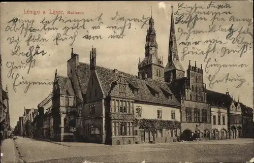 Ak Lemgo in Lippe, Rathaus