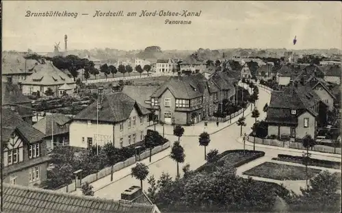 Ak Brunsbüttelkoog Brunsbüttel in Dithmarschen, Panorama