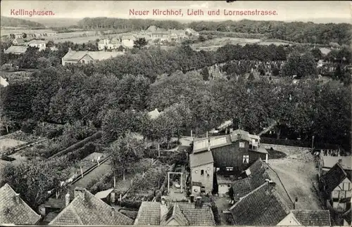 Ak Kellinghusen in Holstein, Neuer Kirchhof, Lieth, Lornsenstraße