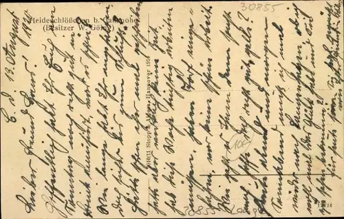 Ak Kananohe Langenhagen in Niedersachsen, Heideschlösschen