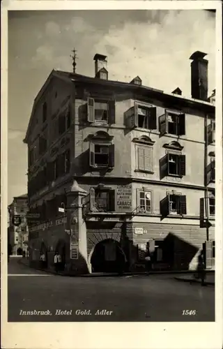 Ak Innsbruck in Tirol, Hotel Goldener Adler