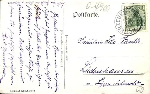 Ak Zeitz im Burgenlandkreis, Luftschiff Zeppelin II über der Stadt 1909, Cafe National