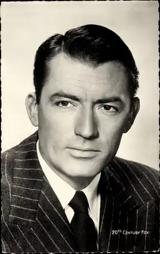 Ak Schauspieler Gregory Peck, Portrait