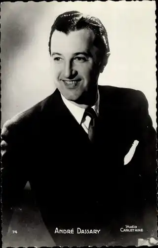 Ak Schauspieler André Dassary, Portrait
