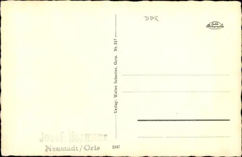 Ak Gera in Thüringen, Schloss Osterstein, Küchengarten, Ehrenmal Untermhaus, Amtsgericht, Handelshof