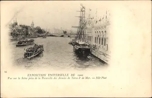 Ak Paris, Weltausstellung 1900, Seine