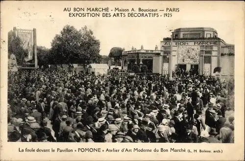 Ak Paris, Ausstellung für dekorative Kunst 1925, Au Bon Marché, Pavillon Pomone