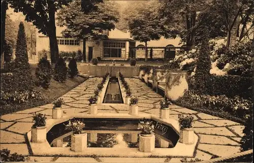 Ak Paris, Ausstellung für dekorative Kunst 1925, Garten entworfen von