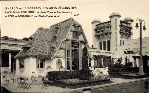 Ak Paris Frankreich, Internationale Ausstellung für dekorative Kunst 1925, Mulhouse Pavillon