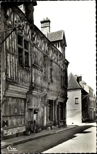 Ak Gallardon Eure et Loir, Holzhaus