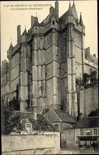 Ak Châteaudun Eure et Loir, Schlossansicht