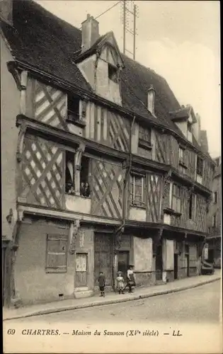 Ak Chartres Eure et Loir, Maison du Salmon