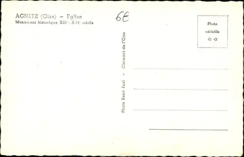 Ak Agnetz Oise, Eglise