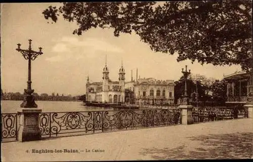 Ak Enghien les Bains Val d'Oise, Das Casino