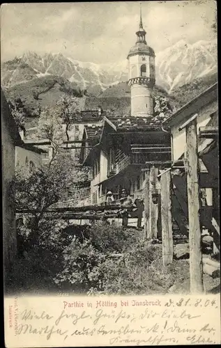 Ak Hötting Innsbruck in Tirol, Ortspartie