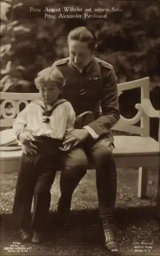 Ak August Wilhelm Prinz von Preußen, Sohn Prinz Alexander Ferdinand, Gustav Liersch 7724