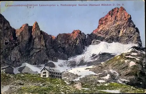 Ak Schwaz in Tirol, Lamsenjochhütte, Hochnisslgrat, Lamsenspitze