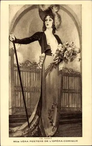 Künstler Litho Garry, C., Miss Vera Peeters von der Opera-Comique