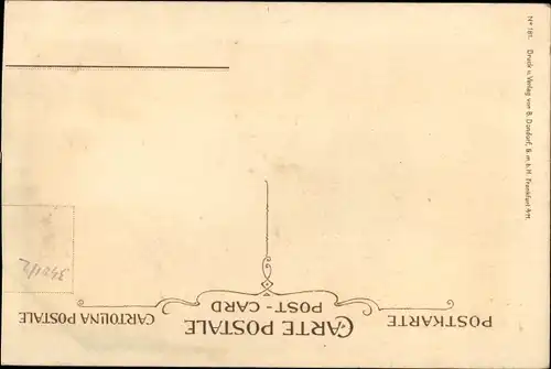 Künstler Ak Levis, M., Frau in Volkstracht, Blumenkorb