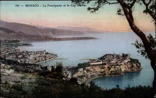 Ak Monaco, Fürstentum und Cap Martin