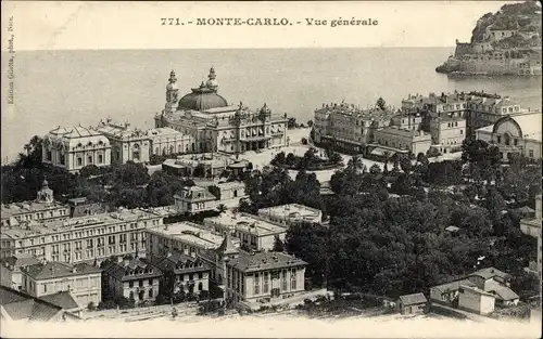 Ak Monte Carlo Monaco, Gesamtansicht
