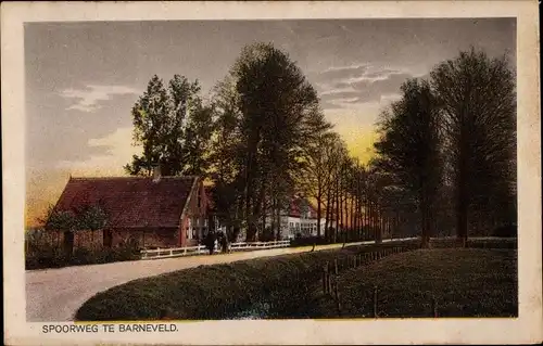 Ak Barneveld Gelderland, Eisenbahn