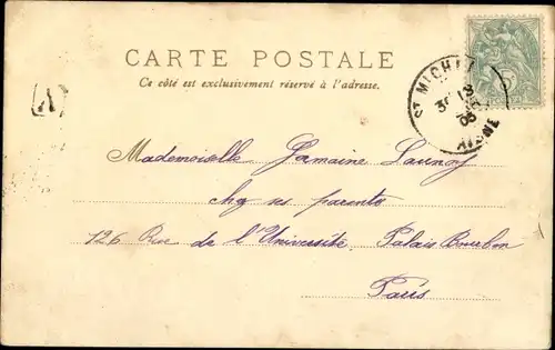 Litho Zwei junge Katzen, Geranien