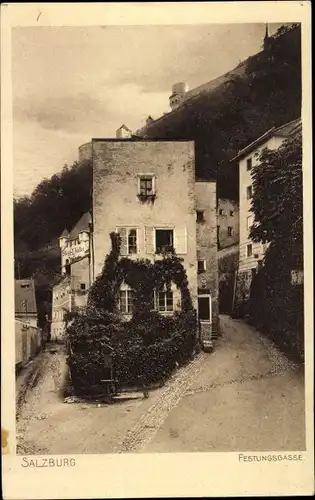 Ak Salzburg in Österreich, Festungsgasse