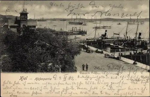 Ak Kiel in Schleswig Holstein, Hafen