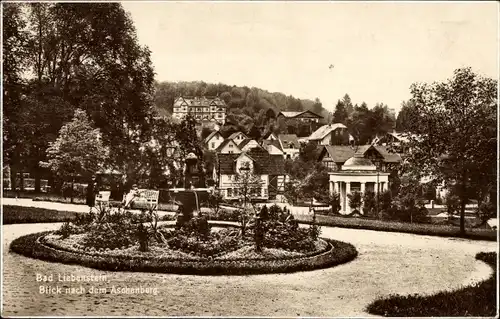 Ak Bad Liebenstein im Thüringer Wald, Blick nach dem Aschenberg, Brunnen