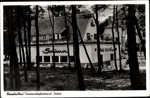 Ak Ostseebad Timmendorfer Strand in Holstein, Sauna, Außenansicht