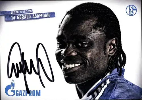 Autogrammkarte Fußballspieler Gerald Asamoah, Schalke 04 Gelsenkirchen