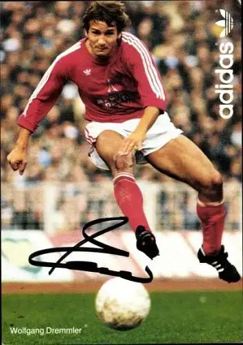 Autogrammkarte Fußballspieler Wolfgang Dremmler