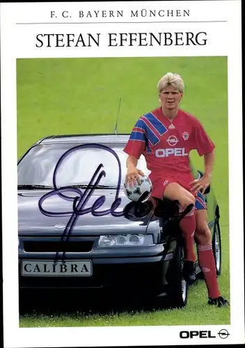 Autogrammkarte Fußballspieler Stefan Effenberg, Bayern München