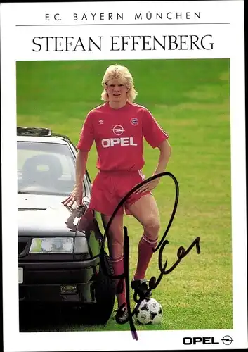 Autogrammkarte Fußballspieler Stefan Effenberg, Bayern München