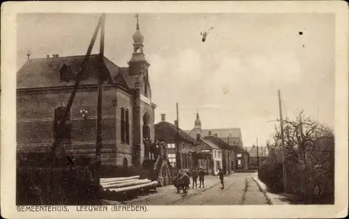 Ak Beneden Leeuwen Gelderland, Rathaus