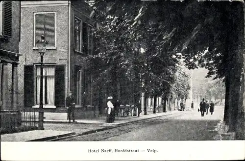 Ak Velp Gelderland Niederlande, Hotel Naeff, Hoofdstraat