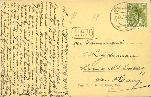 Ak Velp Gelderland Niederlande, Vijverlaan