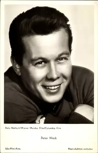 Ak Schauspieler Peter Weck, Portrait