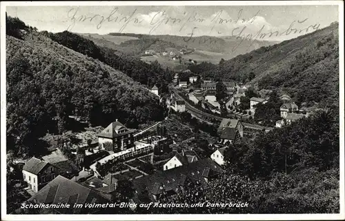 Ak Asenbach Schalksmühle im Sauerland, Blick auf Asenbach u. Dahlebrück, Panorama