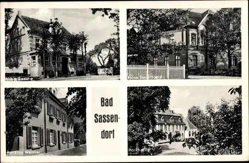 Ak Bad Sassendorf im Kreis Soest, Haus Rasche, Haus Sauerland, Pension Wenner, Parkhotel