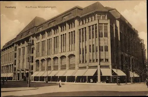 Ak Hamburg, Kaufhaus Mönckebergstraße